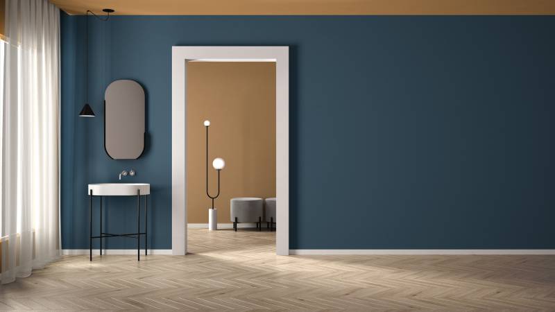 Pose de parquet chevrons dans un appartement au Havre 76